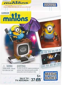 Minions Mega Bloks Silly TV CNF49 Absurda NEW FREE SHIPPING 37 PCS 5 YEARS + - Picture 1 of 5