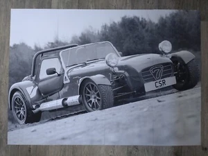 CATERHAM Seven 7 CSR 260 Large 16 piece 119cm x 84cm B&W Motor Mosaic Poster - Picture 1 of 7