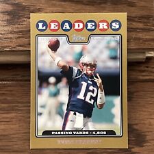 2008 Topps Tom Brady Leaders Gold Parallel /2008 #286