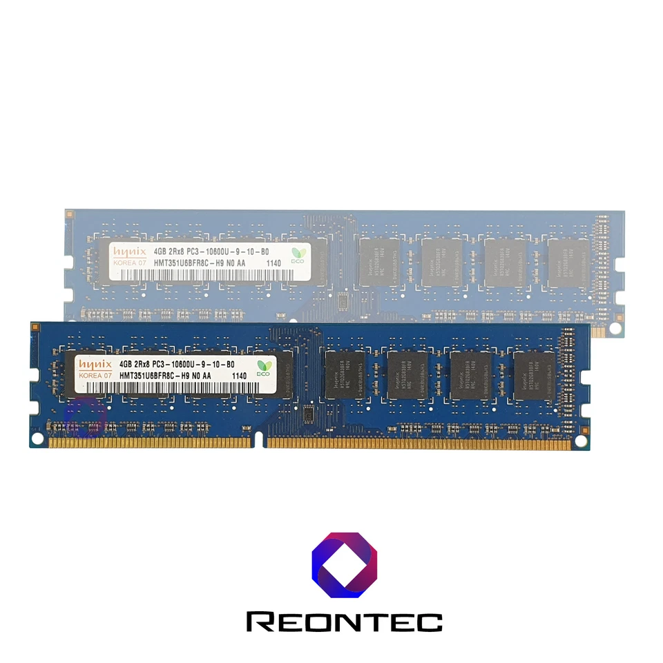 4GB RAM PC Hynix PC3 - 10600U DDR3 HMT351U6BFR8C-H9 2Rx8 - Imagen 1 de 1