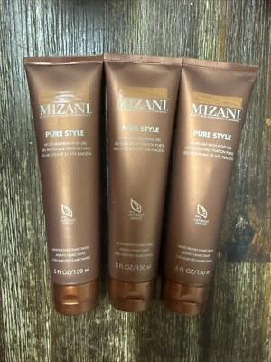 Gel hidratante Mizani Pure Style trabajable de alta sujeción 5 oz frizz.  PACK 3 Foto 1 de 2