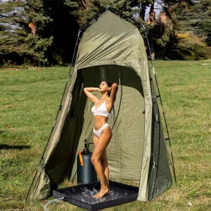 Camping Shower Tent Awning Base Keep Feet Clean, Foldable Shower Base Outdoor - Picture 1 of 12