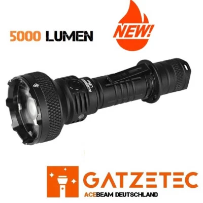ACEBEAM L35 2.0 Black Edition Taschenlampe 5000 Lumen CREE LED 6500 Kelvin NEU - Bild 1 von 4