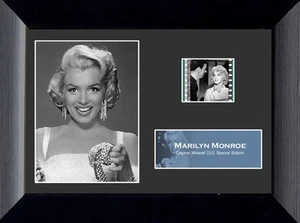 "CELDA DE FOTO Y PELÍCULA ENMARCADA MARILYN MONROE Estrella de Hollywood Actriz Leyenda 5"" x 7"" - Imagen 1 de 1
