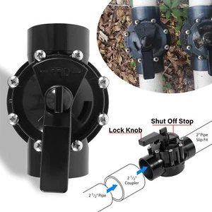 4716 Valvola deviatore guarnizione positiva 2 porte da 2 a 2-1/2 pollici per pompe piscina tubo PVC - Foto 1 di 7