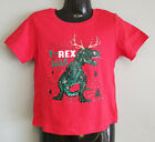 BNWT Little Boys Sz 1 Best And Less red Dino Christmas Cute Cotton Print Tee Top