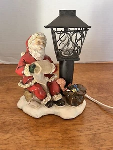 VTG /Santa Claus /Light Post Christmas Figurine/ 7" /perfect - Picture 1 of 9