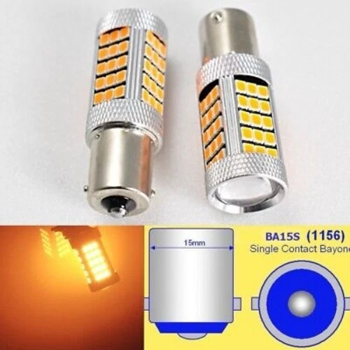 1156 P21W 3497 7506 63 LED Proyector Ámbar Bombilla Señal Trasera B1 Se Adapta a Hyundai B Foto 1 de 1