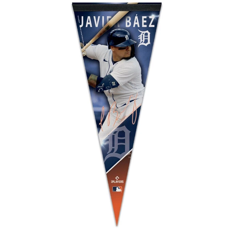 JAVIER BAEZ #28 DETROIT TIGERS ROLL UP PREMIUM PENNANT 12"x30" WINCRAFT 👀 - Image 1 of 1