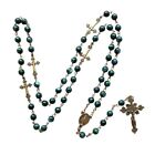 Vintage Religion Rosary Necklace Alloy For Pendant Beads Chain