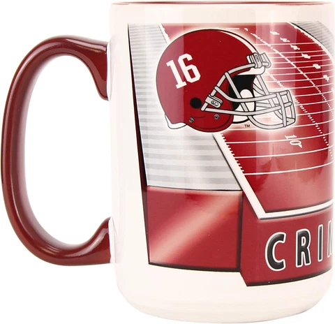 NCAA 15-Ounce Gridiron Ceramic Mug Cover