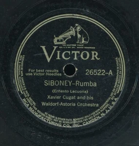 78tk-Latin-VICTOR 26522-Xavier Cugat-(Siboney/I want my mama) - Imagen 1 de 2