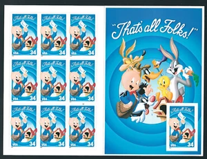 Scott #3534...34 Cent...Porky Pig...10er Scheibe - Bild 1 von 1