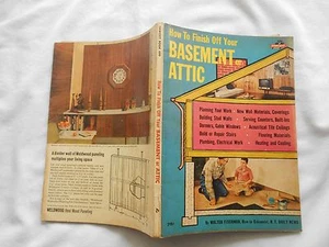HOW TO FINISH OFF YOUR BASEMENT OR ATTIC-1961-WALTER FISCHMAN-FAWCETT BOOK #490 - Picture 1 of 1