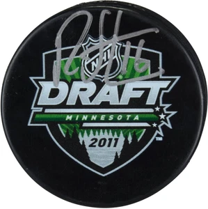 Ryan Strome New York Rangers Signed 2011 NHL Draft Logo Hockey Puck - Picture 1 of 2