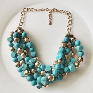 New 16" Baublebar Beads Collar Necklace Gift Fashion Women Party Holiday Jewelry - Picture 1 of 3