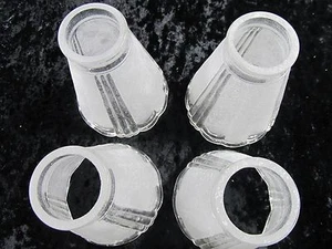 Ceiling fan light kit/crystal glass shades (set of 4 ) - Picture 1 of 3