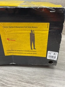 Cabela's Classic Series II Brown Neoprene Felt Sole Boot-Foot Waders Men’s Sz 11 - Picture 1 of 3