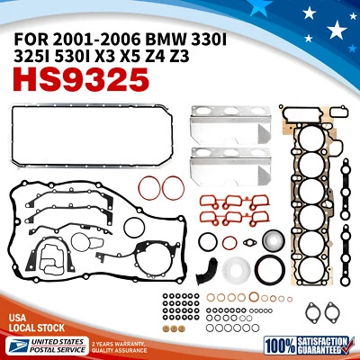 Full Head Gasket Set For BMW X3 X5 2.5L 3.0L 2004-2006 Premium Replacement NEW - Image 1 of 4