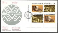 CANADA FDC 1974 INDIANS OF THE PACIFIC COAST STAMPS SCOTT #570,571 CANADA POST