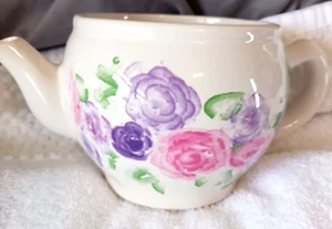 Expert Gardener Painted Rose 2 Cup Teapot XPYP0053 Planter Ceramic Garden Decor - Picture 1 of 6