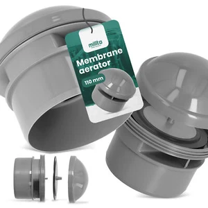 Millto™ Abwasser Rohrbelüfter 110 mm Rohrbelüfter Sanitäranlagen Membran Aerator - Bild 1 von 5