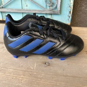 Adidas Kid’s Goletto VII FG Soccer Cleats Black Royal Blue Size 11k