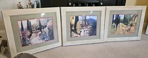 3 Tuscany Themed Framed Prints - 29" x 25" - Picture 1 of 10