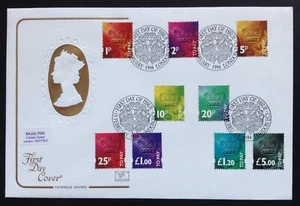 Juego de etiquetas de franqueo debido a pago Cotswold 1994 en cubierta de primer día, Londres EC3 SHS - Imagen 1 de 2