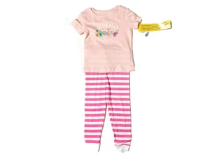 Joe Boxer Toddler Baby Girl Set Size 2T Pants And T-shirt Sleepwear Pajama - Picture 1 of 11