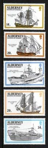 102126/ Alderney 1990 - Mi 43/7 - Kriegsschiffe - ** - M€ 6,00 - Picture 1 of 1