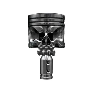 Chrome Punisher Skull Car Auto Manual Shift Gear Lever Shifter Knob Universal - Bild 1 von 5