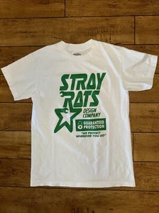Stray Rats Design Company T-Shirt White Small 17x24 - Picture 1 of 3