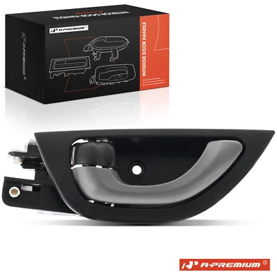 Maçaneta interna da porta dianteira/traseira preta e cinza driver para Honda Fit 2011-2013 - Imagem 1 de 4