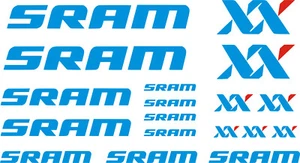 KIT PEGATINAS - STICKERS - VINILO - VINYL - BICICLETA - BIKE - SRAM XX - MTB - Imagen 1 de 14