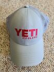 Euc Yeti Coolers Gray Trucker Hat Cap Mesh Snapback Adjustable Embroidered