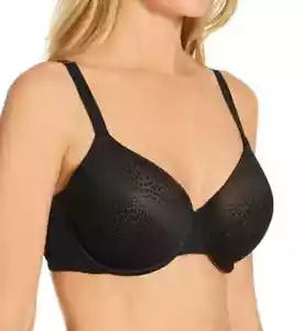 NEW Wacoal 853303 Back Appeal T-Shirt Underwire Bra 36DDD Black - Picture 1 of 3