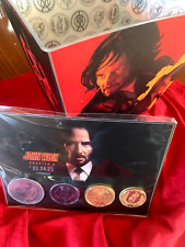 John Wick ( Theater Sold Out-Mint never used!)Authentic Popcorn Bucket and Coins