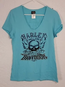 Harley Davidson - Boswell,s Music City - Nashville  Shirt Ladies Cut Size Large - Picture 1 of 5