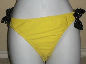 NWT ROXY polka dot tie side solid or multi shapes swim bikini bottom,S,M,L - Picture 1 of 9