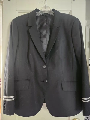 Fourmy by Cintas 男式 United Airlines 空乘人员黑色西装夹克,尺寸 16P — 第 1/4 张图片