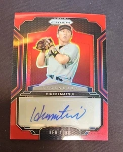 2025 Panini Prizm Baseball Hideki Matsui Legendary Auto Red 25/99 Yankees - Picture 1 of 2