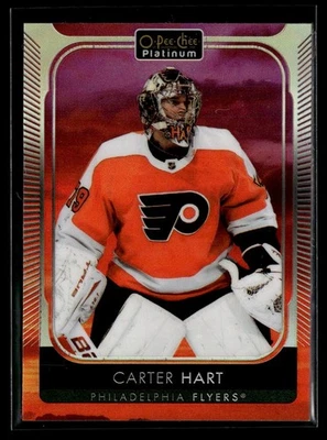 2021-22 O-Pee-Chee Platinum Hockey Sunset #108 Carter Hart - Image 1 of 2
