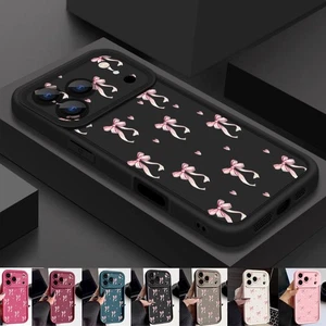 Silikon Handyhülle Mädchen Rosa Schleife für iPhone 17 Pro Max 16 15 14 13 12 Cover - Bild 1 von 17