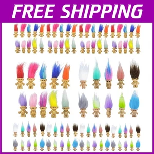 100PCS Mini Troll Dolls - Cute Figures for Crafts & Parties - Picture 1 of 8