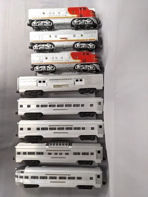 Lionel #2353P Santa Fe ABA Diesel 5 Car Passenger Set Original Boxes C-8 - Image 1 of 4