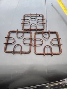 3 VINTAGE STOVE BURNER GRATES - Picture 1 of 8