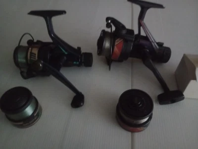 2 x GRAPHITE ROLLEN : SILSTAR  CX40 und BALZER MAGNA 35 SLX. BEIDE MIT E. SPULEN - Bild 1 von 4