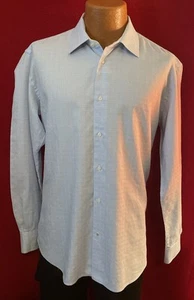 ROBERT GRAHAM SIGNATURE hellblau kariertes LS Leinenhemd mit Knopfleiste Größe L/XL - Bild 1 von 6