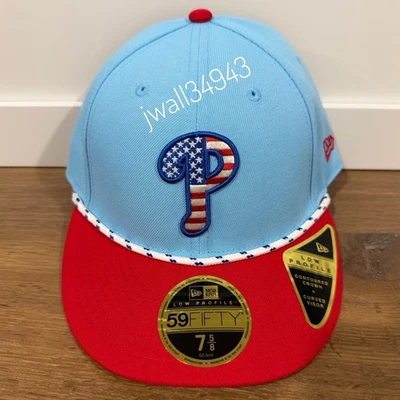 Philadelphia Phillies New Era 2025 4th of July Low Profile 59FIFTY Fitted Hat - Image 1 of 4